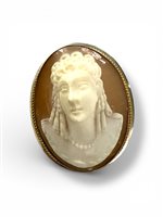 Brosche Mandile 1922 Dame Cammei antichi in Silber Conchiglia 2MSPCM4